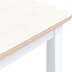 Mesa de comedor Noia rectangular madera de caucho 75x114x71 cm