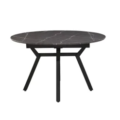 Mesa de comedor Paul redonda extensible 76x130-180x130 cm
