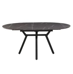 Mesa de comedor Paul redonda extensible 76x130-180x130 cm