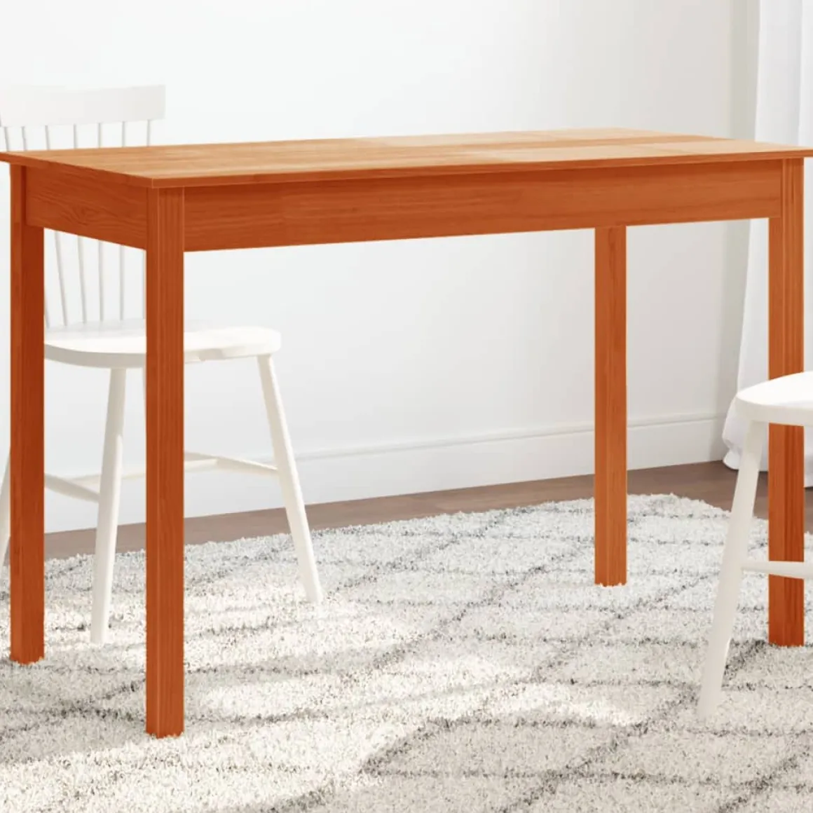 Mesa de comedor Sakura madera de pino marrón 75x110x55 cm