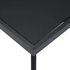 Mesa de comedor Tico vidrio templado negro