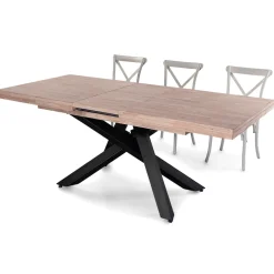Mesa de comedor Xena extensible forma rectangular 76x160-200-240x90 cm