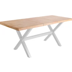 Mesa de comedor X-Loft extensible forma rectangular 76x140-180-220x90 cm