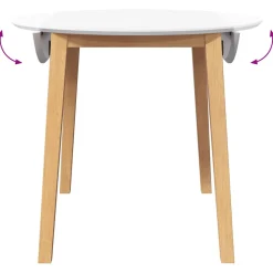 Mesa de comedor Zedro abatible 74x90x90-55 cm