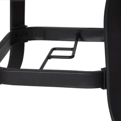 Mesa de cristal de jardín Outsunny redonda con agujero negro Ø106,5x71 cm