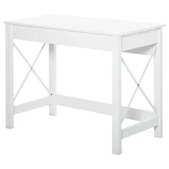 Mesa de escritorio Ártica Homcom blanco 76x105x50 cm