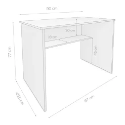 Mesa de estudio Ayora 77x90x49,5 cm