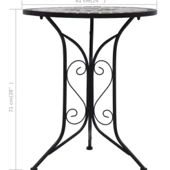 Mesa de exterior Bistró cerámica Ø60x72 cm