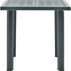 Mesa de exterior con orificio para sombrilla 72x80x75 cm