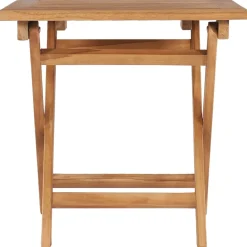 Mesa de exterior Gravina diseño plegable natural 45x45x45 cm