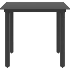 Mesa de exterior Isabella negro 74x80x80 cm