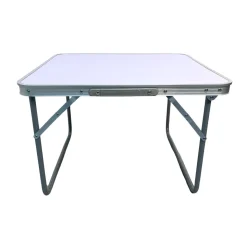 Mesa de exterior Livha plegable blanco 40x60x60 cm