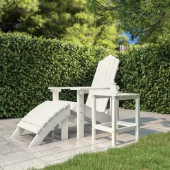 Mesa de jardín Adirondack auxiliar 46x38x38 cm