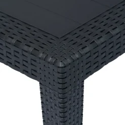 Mesa de jardín Clavel antracita 72x150x90 cm