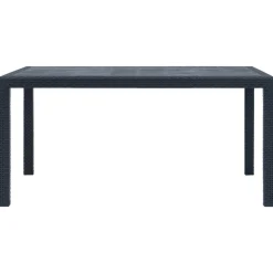 Mesa de jardín Clavel antracita 72x150x90 cm