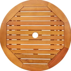Mesa de jardín Colina plegable madera de eucalipto Ø60x75 cm