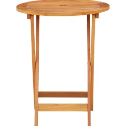 Mesa de jardín Colina plegable madera de eucalipto Ø60x75 cm