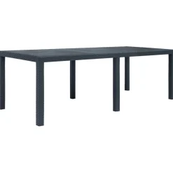Mesa de jardín Gardenia antracita 72x220x90 cm