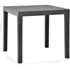 Mesa de jardín Hool 72x78x78 cm