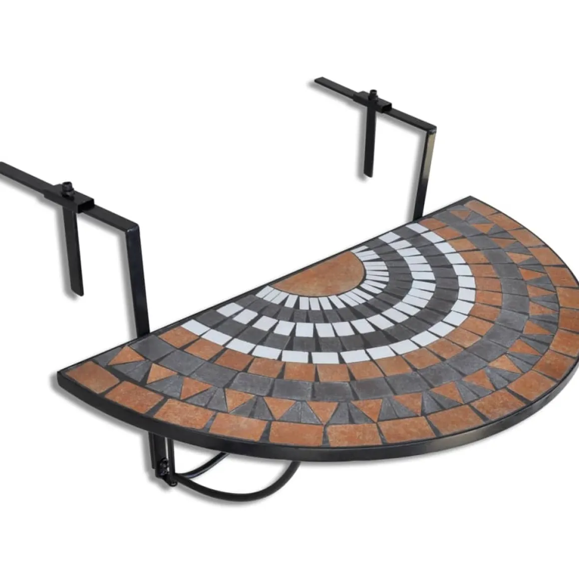 Mesa de jardín Mosaico plegable 64x76x56 cm