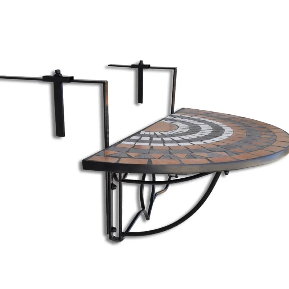 Mesa de jardín Mosaico plegable 64x76x56 cm