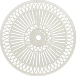 Mesa de jardín Nieve aluminio fundido blanco Ø62x65 cm