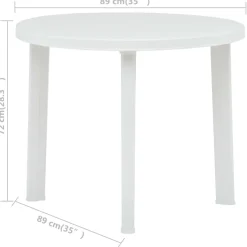Mesa de jardín Roke redonda Ø89x72 cm