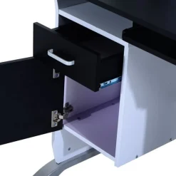 Mesa de ordenador Homcom negro/plata 75x100x52 cm
