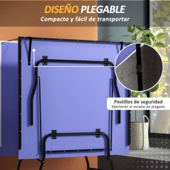 Mesa de ping-pong Nexa Sportnow + palas + pelotas verde 76x152,5x274 cm
