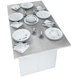 Mesa desplegable Tavolo blanco artik/cemento