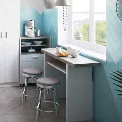 Mesa desplegable Tavolo blanco artik/cemento