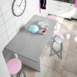 Mesa desplegable Tavolo blanco artik/cemento