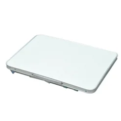Mesa plegable Outsunny altura ajustable blanco 47,5-64x60x45 cm