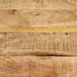 Mesita de noche Areca armario con pomo madera de mango natural 52,5x40x30 cm