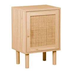 Mesita de noche Décor frontal decorativo natural 58x40x30 cm