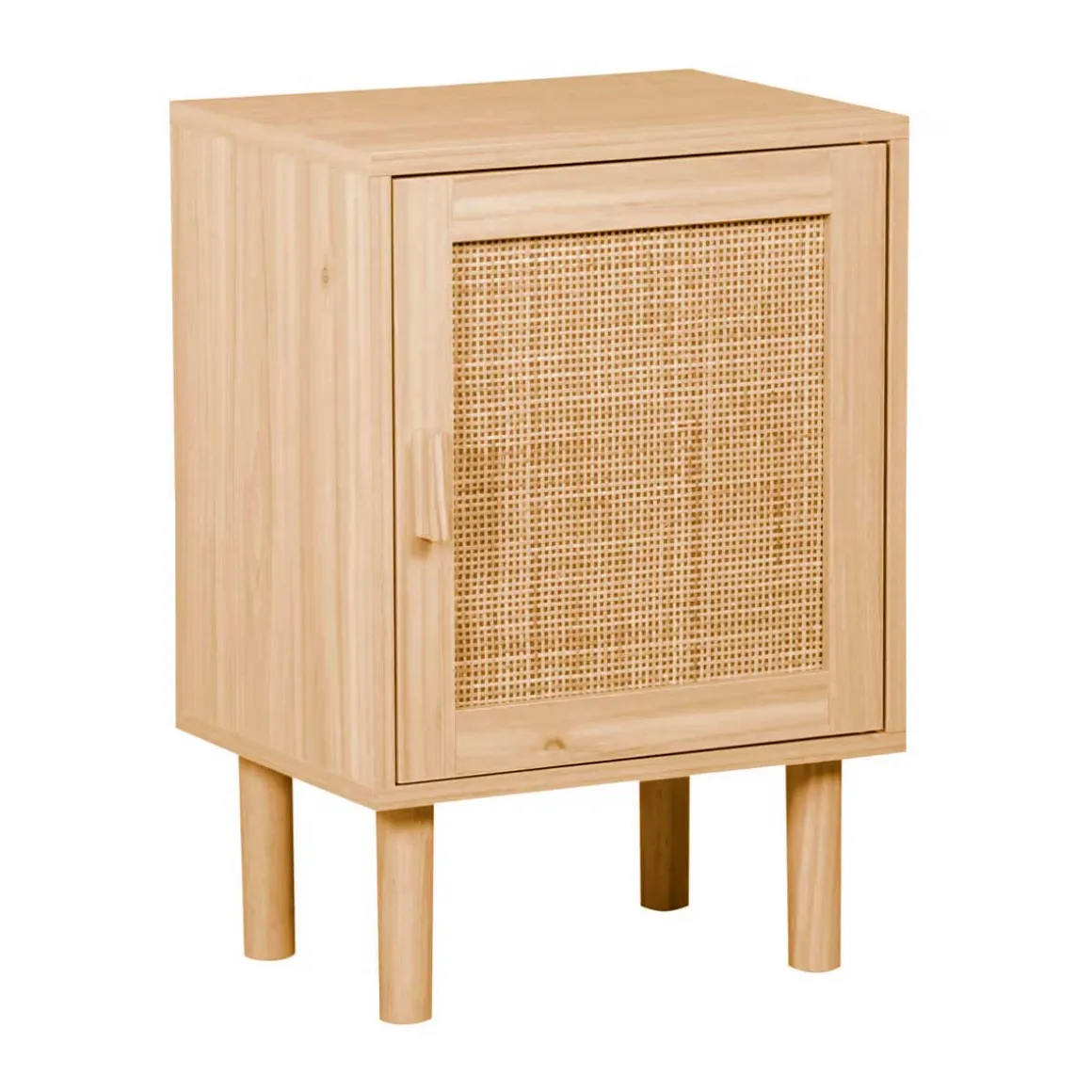 Mesita de noche Décor frontal decorativo natural 58x40x30 cm