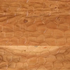 Mesita de noche Joropo cajón + compartimento madera de acacia natural 46x40x33 cm