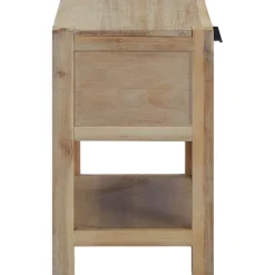 Mesita de noche Livo con cajón + estante madera 48x40x30 cm