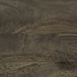 Mesita de noche Quiastolita 1 cajón + compartimento madera de mango negro 46x40x33 cm