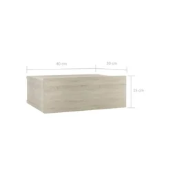 Mesita de noche Sama flotante 1 cajón 15x40x30 cm