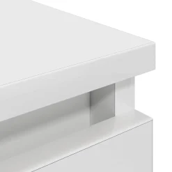 Mesita de noche Therma 2 cajones blanco 54x40x35 cm
