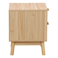 Mesita de noche Trend 2 cajones natural 48x40x39 cm