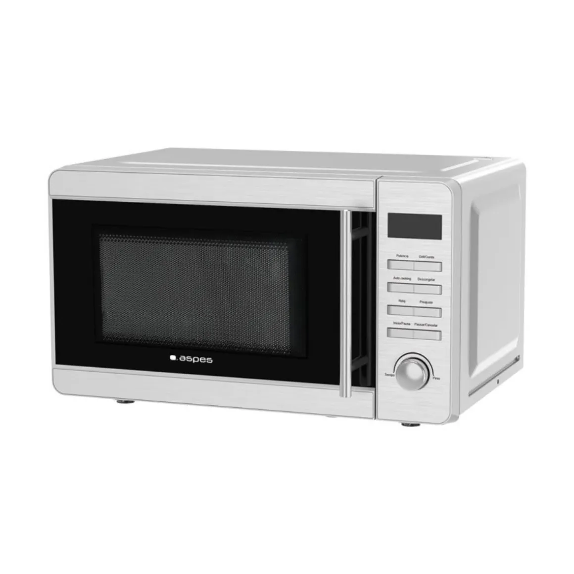 Microondas Aspes AMW2701DGX 800W 20L con grill 8 programas inox