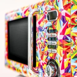 Microondas Cecotec ProClean 5110 Retro Coloring Tech 700W 20L con grill multicolor