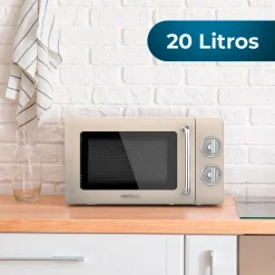 Microondas Cecotec ProClean 3010 Retro 700W 20L diseño vintage