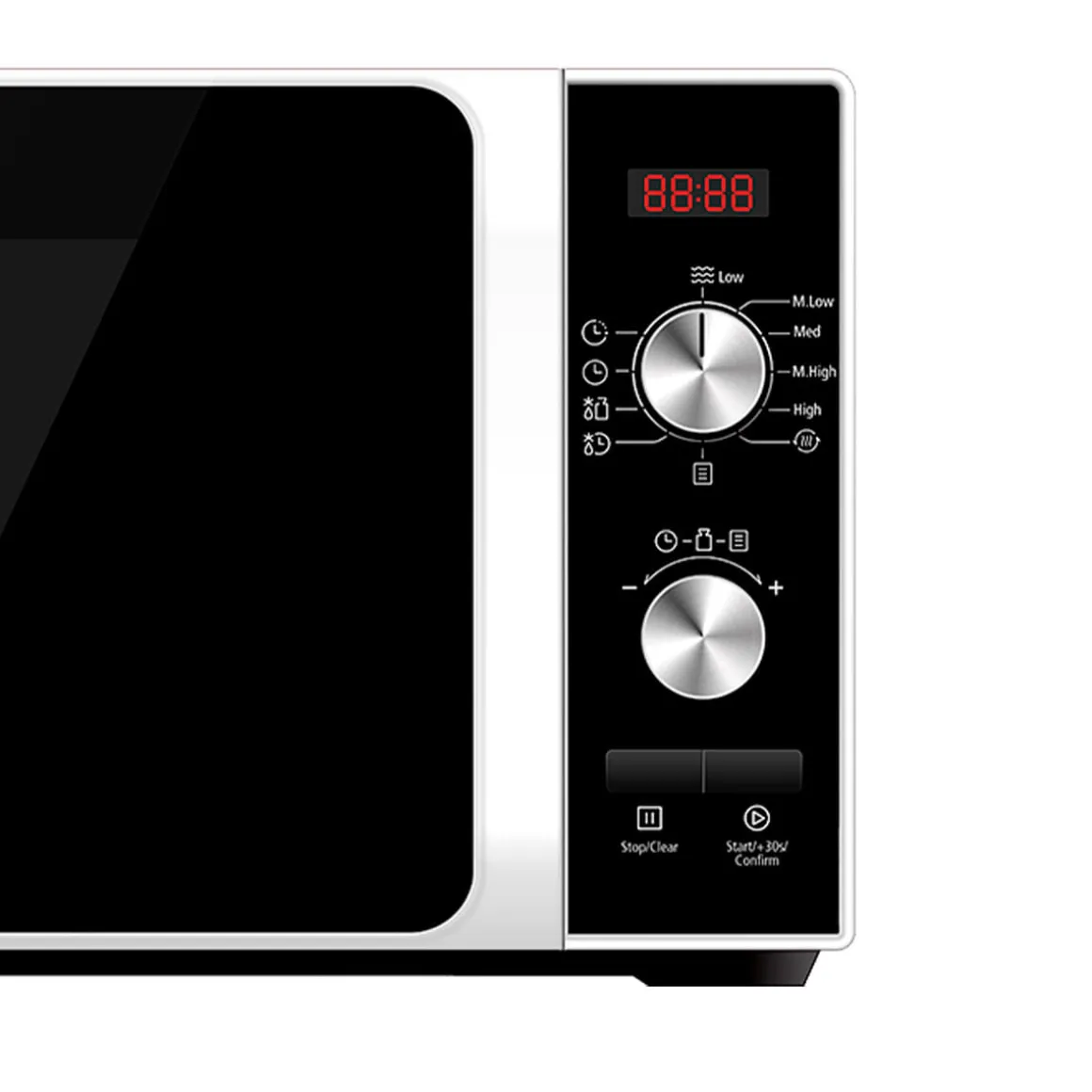 Microondas Infiniton MW-F201 700W 20L tecnología sin plato blanco