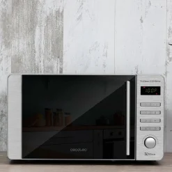 Microondas ProClean 5120 Mirror Cecotec 20L 700W 8 programas/pantalla LED gris 25,5x43,8x35,8 cm