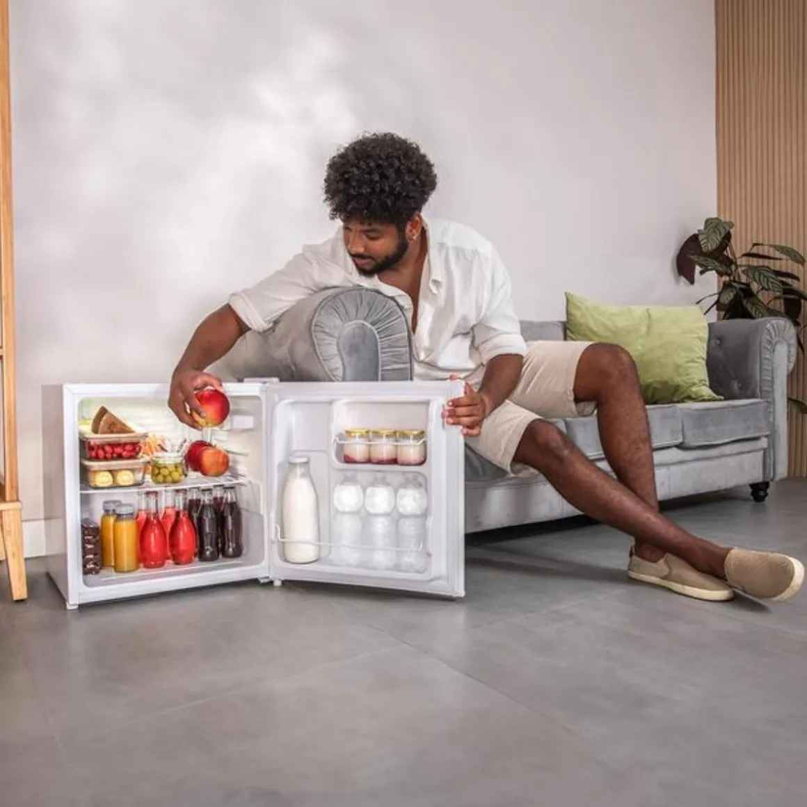 Minibar Cecotec GrandCooler SilentCompress 46L E blanco 48,5 cm