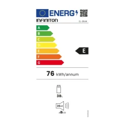 Minibar Infiniton CL-39LW AutoDefrost 38L E negro 51,5 cm