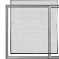 Mosquitera de ventana gris 150x130 cm